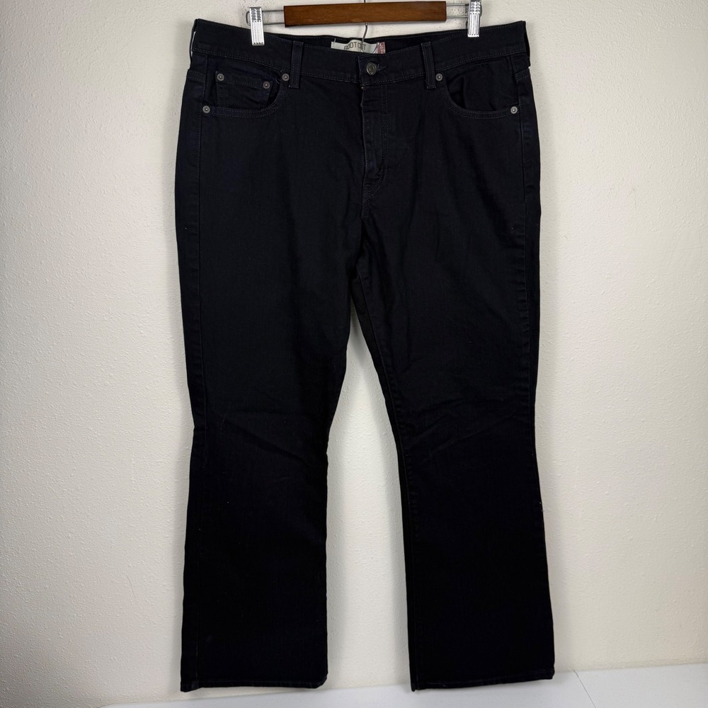 Vtg Levis 515 Bootcut Jeans Womens 16M‎ Black Mid Rise Stretch Denim 515-0215 - Picture 2 of 12